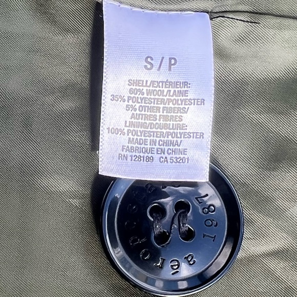 Aeropostale Plaid Pea Coat NWOT - Picture 10 of 11